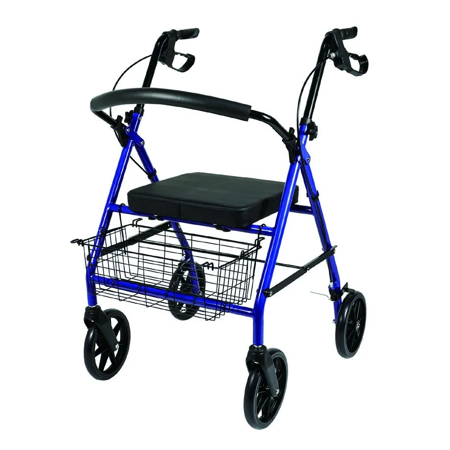 Rollator in acciaio con cestello